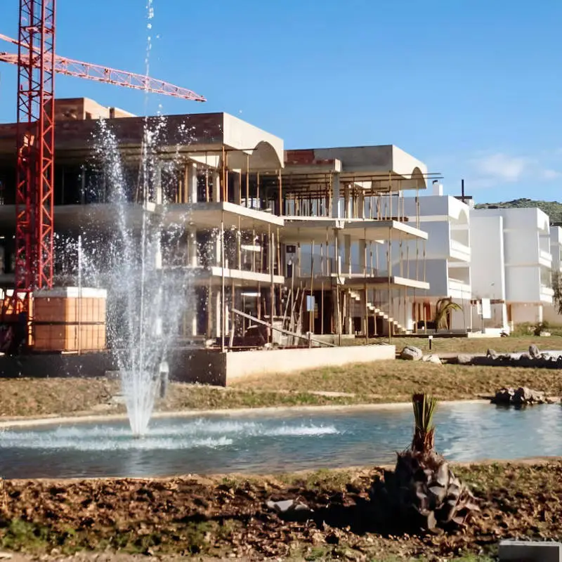 Promoción residencial de Riusech en construcción en 1984